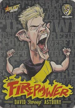 2015 Select AFL Champions - Firepower Caricatures #FC43 David Astbury Front